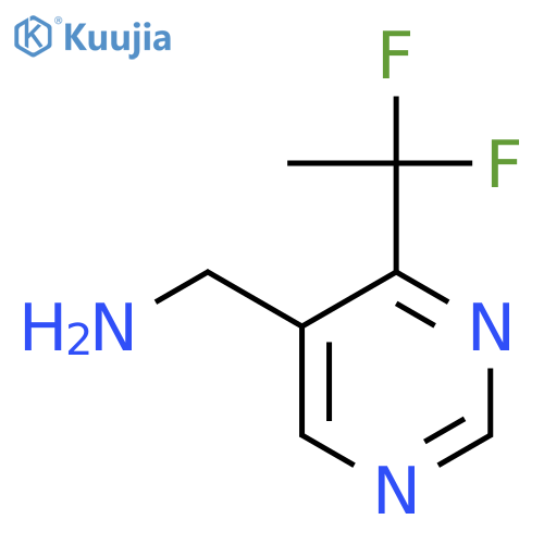 C-[4-(1,1-Difluoro-ethyl)-pyrimidin-5-yl]-methylamine structure