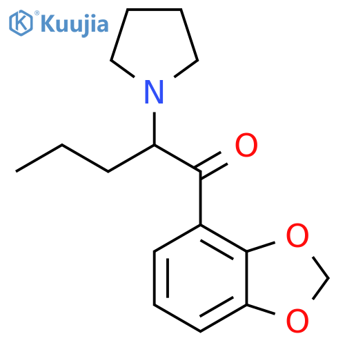1-(1,3-benzodioxol-4-yl)-2-(1-pyrrolidinyl)-1-Pentanone structure