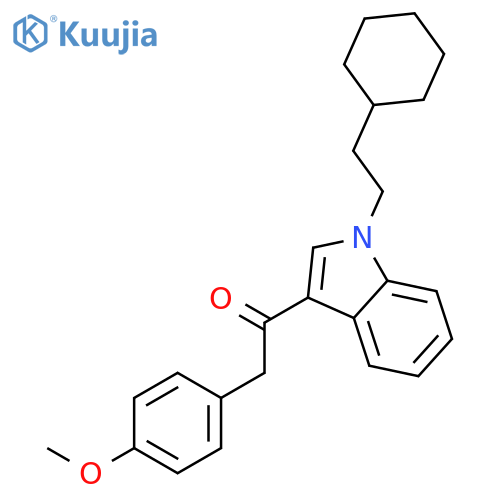 1-[1-(2-cyclohexylethyl)-1h-indol-3-yl]-2-(4-methoxyphenyl)ethano Ne structure
