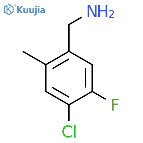 4-Chloro-5-fluoro-2-methylbenzylamine structure