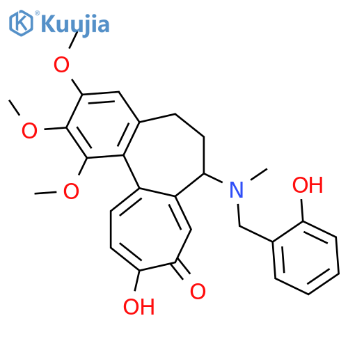 Benzo[a]heptalen-9(5H)-one, 6,7-dihydro-10-hydroxy-7-[[(2-hydroxyphenyl)methyl]methylamino]-1,2,3-trimethoxy-, (7S)- structure