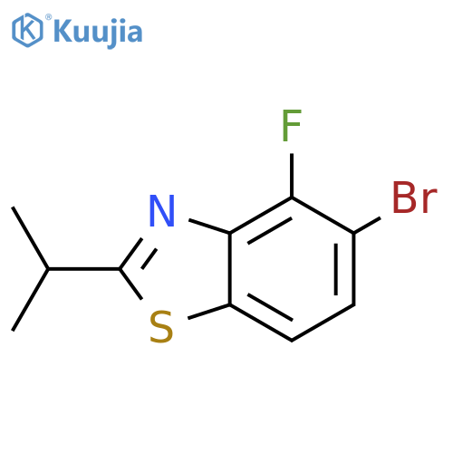 5-bromo-4-fluoro-2-(propan-2-yl)-1,3-benzothiazole structure