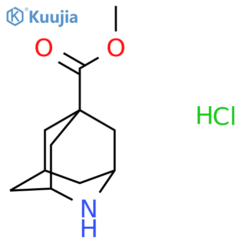 methyl 2-azatricyclo[3.3.1.13?]decane-5-carboxylate;hydrochloride structure