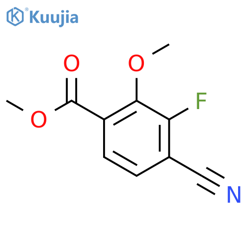 Methyl 4-cyano-3-fluoro-2-methoxybenzoate structure