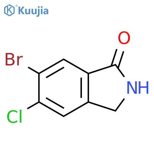 6-bromo-5-chloro-2,3-dihydro-1H-isoindol-1-one structure