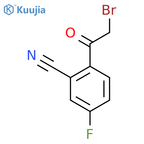 2-(2-Bromoacetyl)-5-fluorobenzonitrile structure