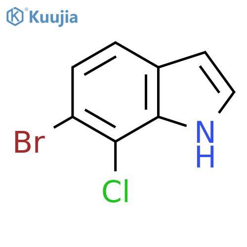 6-bromo-7-chloro-1H-indole structure