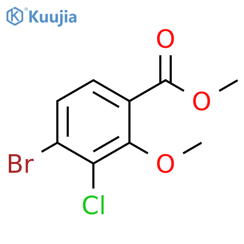 methyl 4-bromo-3-chloro-2-methoxybenzoate structure