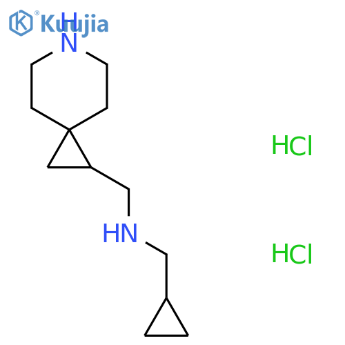 N-(6-azaspiro[2.5]octan-2-ylmethyl)-1-cyclopropyl-methanamine;dihydrochloride structure