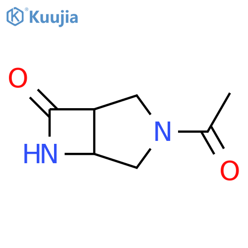 3-acetyl-3,6-diazabicyclo[3.2.0]heptan-7-one structure