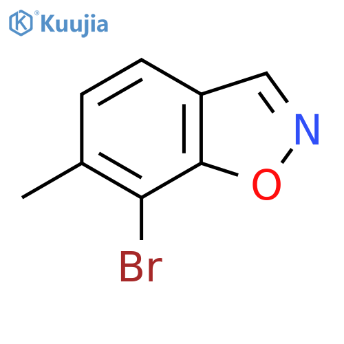 7-Bromo-6-methylbenzo[d]isoxazole structure