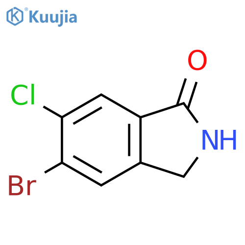 5-Bromo-6-chloroisoindolin-1-one structure