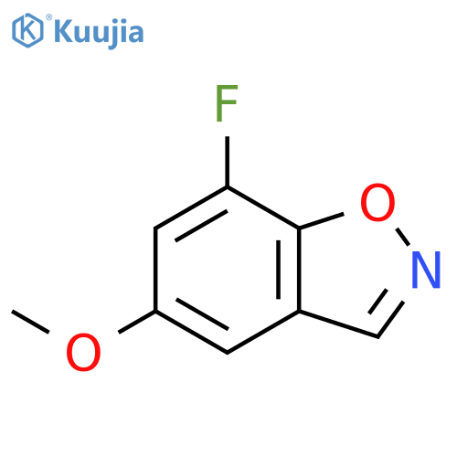 7-fluoro-5-methoxy-1,2-benzoxazole structure