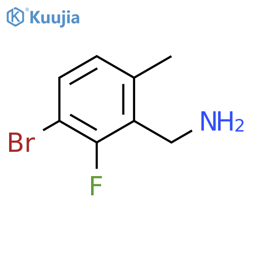 Benzenemethanamine, 3-bromo-2-fluoro-6-methyl- structure