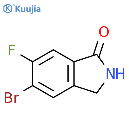 5-Bromo-6-fluoroisoindolin-1-one structure