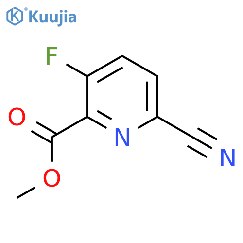 Methyl 6-cyano-3-fluoropicolinate structure