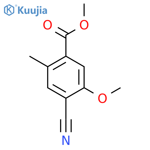 Methyl 4-cyano-5-methoxy-2-methylbenzoate structure