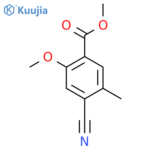 Methyl 4-cyano-2-methoxy-5-methylbenzoate structure