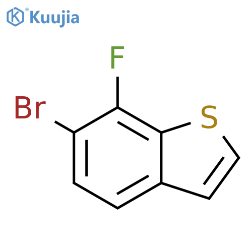 Benzo[b]thiophene, 6-bromo-7-fluoro- structure