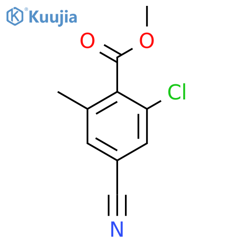 Methyl 2-chloro-4-cyano-6-methylbenzoate structure
