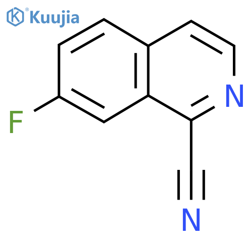 7-Fluoroisoquinoline-1-carbonitrile structure