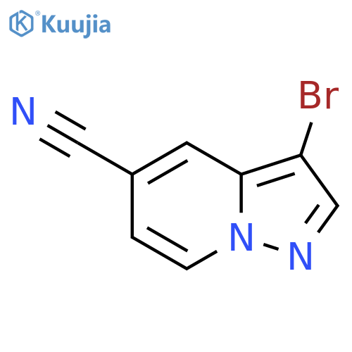3-Bromopyrazolo1,5-APyridine-5-carbonitrile structure