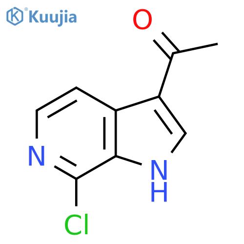 1-(7-Chloro-1H-pyrrolo[2,3-c]pyridin-3-yl)ethan-1-one structure