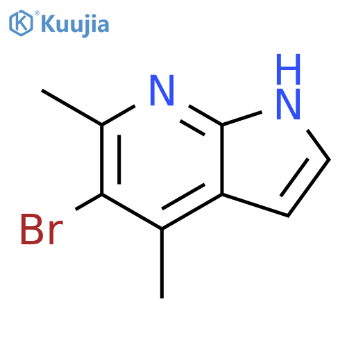 5-bromo-4,6-dimethyl-1H-pyrrolo[2,3-b]pyridine structure