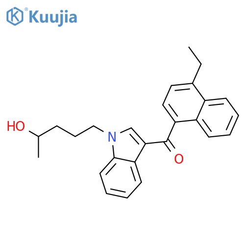 (4-ethyl-1-naphthyl)[1-(4-hydroxypentyl)-1h-indol-3-yl]methanone structure