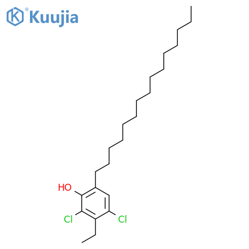 2,4-Dichloro-3-ethyl-6-pentadecylphenol structure