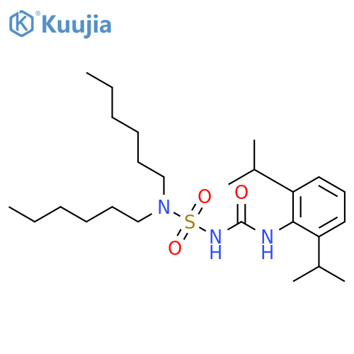 Urea, N-[2,6-bis(1-methylethyl)phenyl]-N'-[(dihexylamino)sulfonyl]- structure