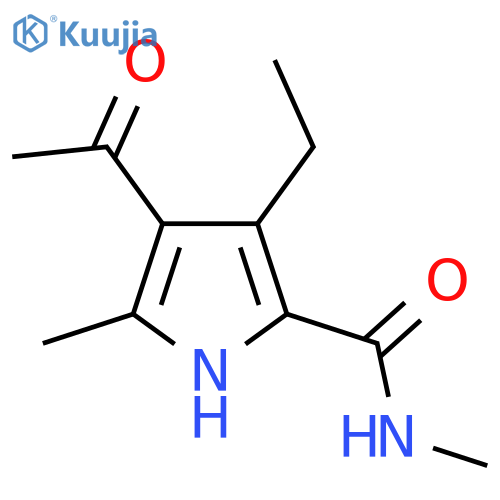 4-Acetyl-3-Ethyl-N,5-Dimethyl-1h-Pyrrole-2-Carboxamide structure