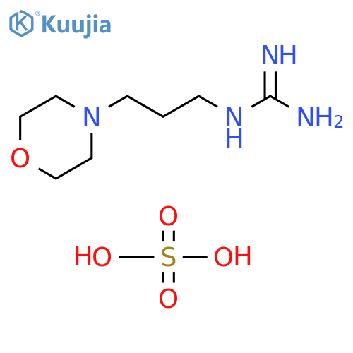 1-(3-morpholinopropyl)guanidine;hemi(sulfuric acid) structure