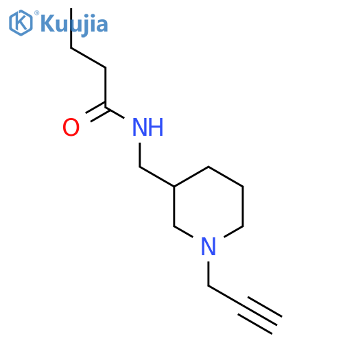 N-{1-(prop-2-yn-1-yl)piperidin-3-ylmethyl}butanamide structure