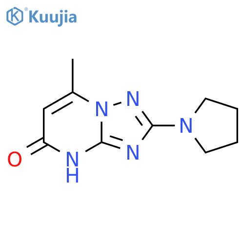 7-Methyl-2-pyrrolidin-1-yl1,2,4triazolo1,5-apyrimidin-5(4H)-one structure
