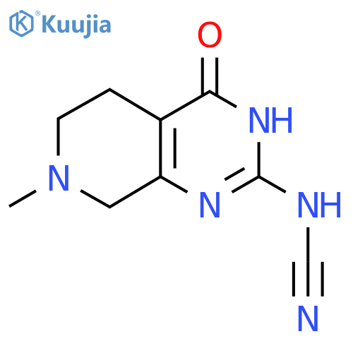 (7-Methyl-4-oxo-3,4,5,6,7,8-hexahydropyrido3,4-dpyrimidin-2-yl)cyanamide structure