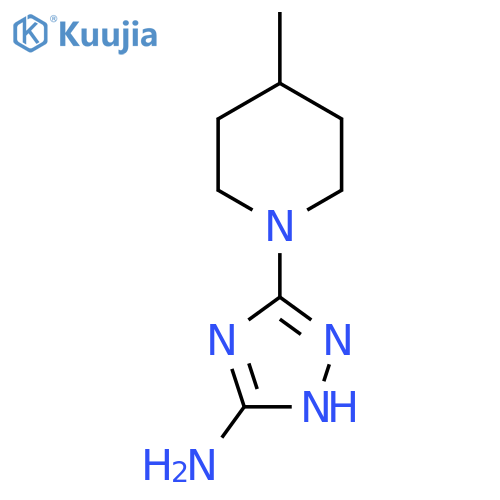 3-(4-Methylpiperidin-1-yl)-1H-1,2,4-triazol-5-amine structure