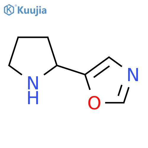 5-(Pyrrolidin-2-yl)-1,3-oxazole structure