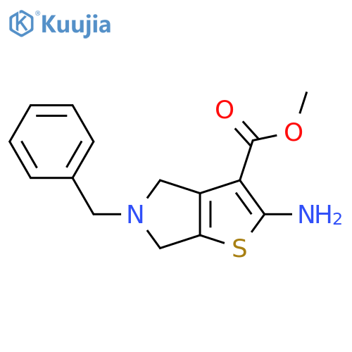 methyl 2-amino-5-benzyl-5,6-dihydro-4H-thieno[2,3-c]pyrrole-3-carboxylate structure