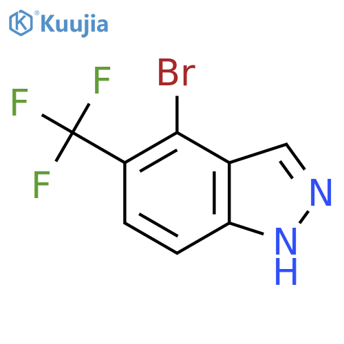 4-Bromo-5-(trifluoromethyl)-1H-indazole structure