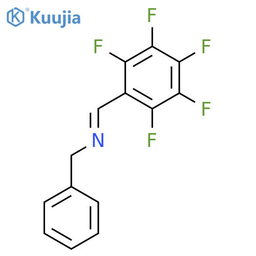 Benzenemethanamine, N-[(pentafluorophenyl)methylene]- structure