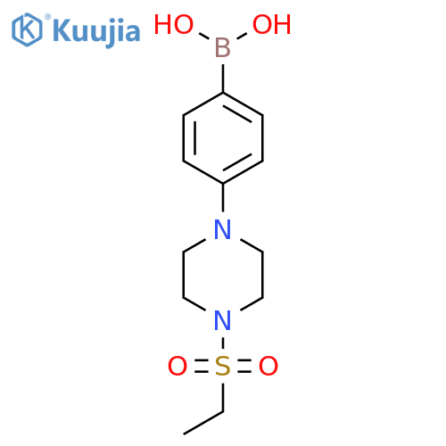 {4-[4-(Ethanesulfonyl)piperazin-1-yl]phenyl}boronic acid structure