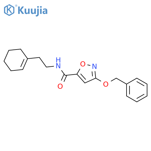 3-(benzyloxy)-N-2-(cyclohex-1-en-1-yl)ethyl-1,2-oxazole-5-carboxamide structure