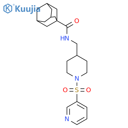 N-{1-(pyridine-3-sulfonyl)piperidin-4-ylmethyl}adamantane-1-carboxamide structure