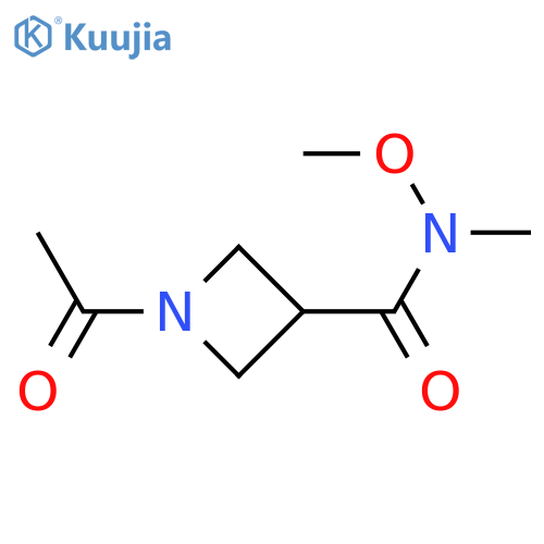 1-acetyl-N-methoxy-N-methylazetidine-3-carboxamide structure