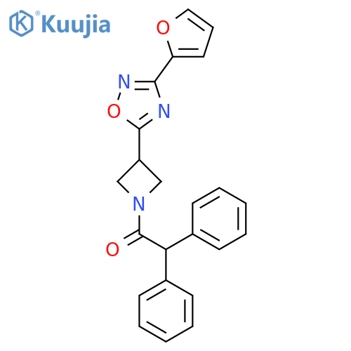 1-{3-3-(furan-2-yl)-1,2,4-oxadiazol-5-ylazetidin-1-yl}-2,2-diphenylethan-1-one structure