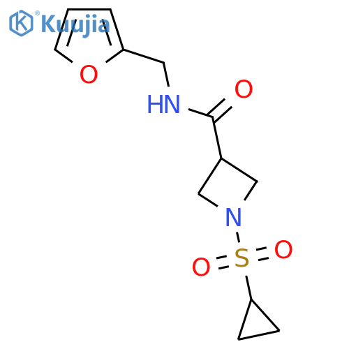 1-(cyclopropanesulfonyl)-N-(furan-2-yl)methylazetidine-3-carboxamide structure
