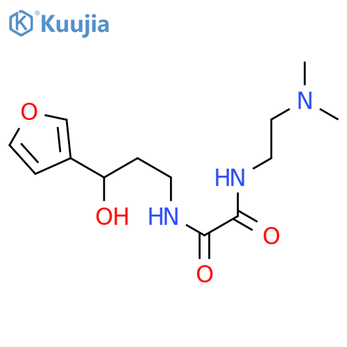 N-2-(dimethylamino)ethyl-N'-3-(furan-3-yl)-3-hydroxypropylethanediamide structure