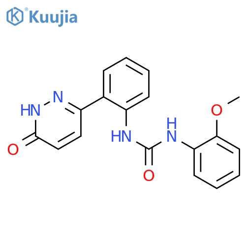 1-(2-methoxyphenyl)-3-[2-(6-oxo-1,6-dihydropyridazin-3-yl)phenyl]urea structure