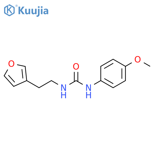 3-[2-(furan-3-yl)ethyl]-1-(4-methoxyphenyl)urea structure